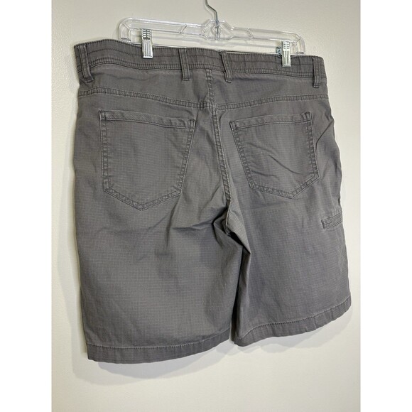 Weatherproof Ripstop Fabric Chino Shorts Men 34 Gray Pockets Stretch Gorpcore - Picture 7 of 11